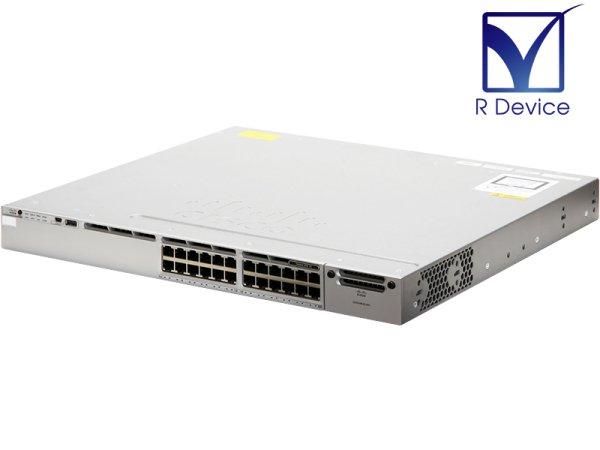 WS-C3850-24T-E V07 Cisco Systems LAN スイッチ/1000BASE-T *24/Version 03.06.06E  初期化済【中古】 - プリンター、サーバー、セキュリティは「アールデバイス」