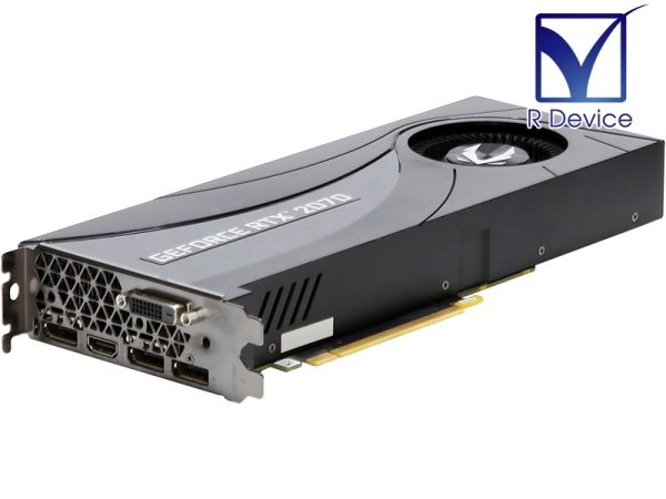 ZOTAC GeForce RTX 2070 8.0GB DP *3/HDMI/Dual-Link DVI-D PCI Express 3.0 x16  ZT-T20700A-10B【中古】 - プリンター、サーバー、セキュリティは「アールデバイス」