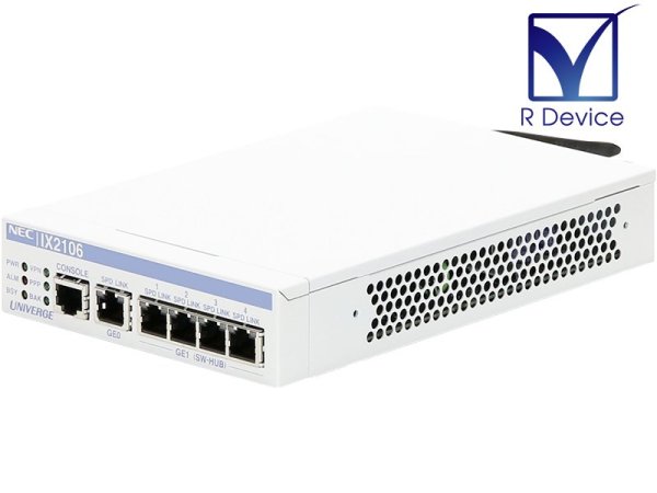 UNIVERGE IX2106 NEC 小型VPNルータ UTMライセンス非搭載 Version 10.0.15M 初期化済【中古】 -  プリンター、サーバー、セキュリティは「アールデバイス」