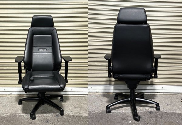 送料無料】RECARO レカロ 24H CHAIR オフィスチェア レザーシリーズ 本革 レザーブラック 7210891-816 2019年モデル  国内正規品 オフィス/SOHO/在宅勤務【中古】 - プリンター、サーバー、セキュリティは「アールデバイス」