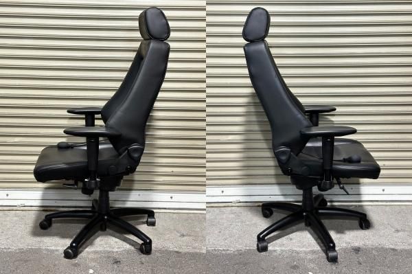 送料無料】RECARO レカロ 24H CHAIR オフィスチェア レザーシリーズ 本革 レザーブラック 7210891-816 2019年モデル  国内正規品 オフィス/SOHO/在宅勤務【中古1】 - プリンター、サーバー、セキュリティは「アールデバイス」