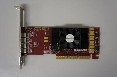 Colorgraphic Xentera GT 4 Port [AGP] MOBILITY RADEON 9000x2 4画面出力 Low  Profile対応 リファビッシュ - プリンター、サーバー、セキュリティは「アールデバイス」