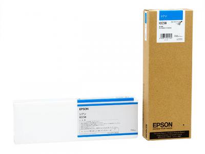 EPSON ICC58 シアン 純正インクカートリッジ 700ｍｌ【訳あり品