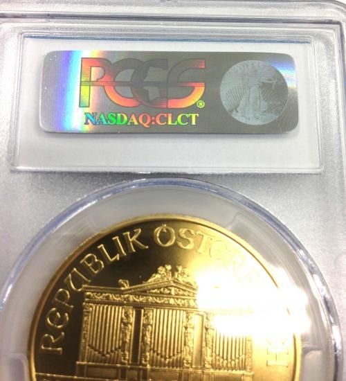 2013年製 1オンス ウィーン金貨PCGS MS 69 スラブ入り - Fashion