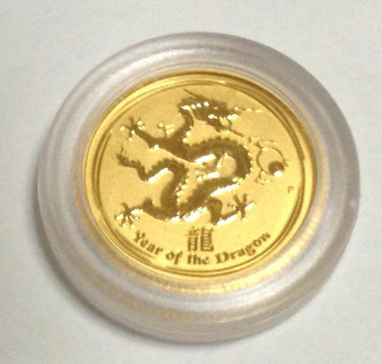 干支ドラゴン2012年製銀貨 オーストラリア造幣局発行1/2oz貴重レア品