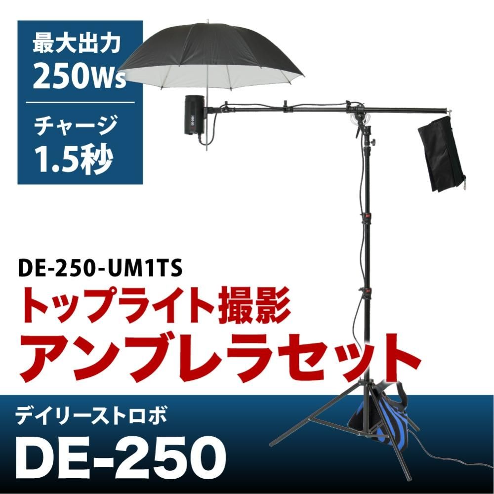 デイリーストロボ DE-250 トップライト撮影 アンブレラセット - 撮影機材、撮影用ライト、ストロボの専門店 OMNIVAS（オムニバス）