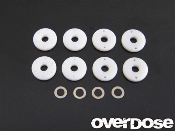 【OverDose】ハイパフォーマンスショックピストンset　フッ素樹脂削り出し(2穴) OD1160 - HRC　ONLINE　SHOP