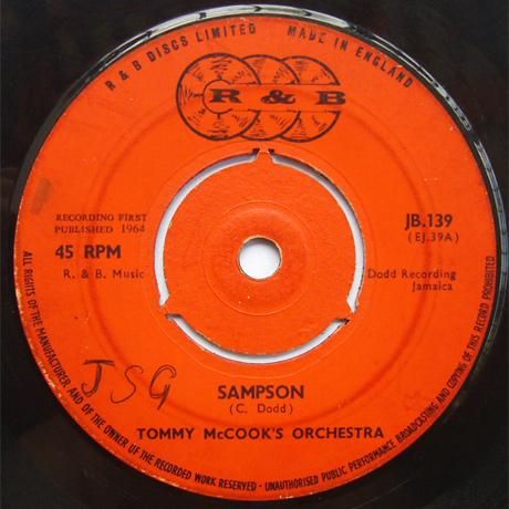 TOMMY McCOOK GROUP - SAMPSON (R & B UK)