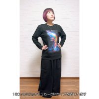 2022年12月バージョン／【虹龍】もっちーエネルギーアート長袖Tシャツ〜ブラック／Mサイズ〜
