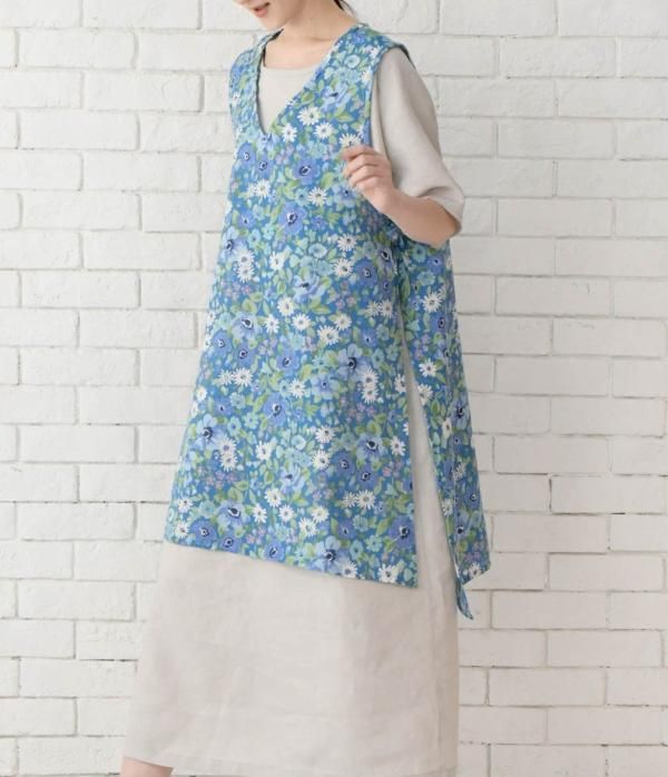 サイドあきのロングベスト - 高橋恵美子 やさしい手ぬい 手ぬい専門店