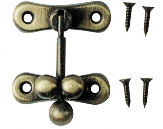 Floral Solid Brass Double Coat Hook