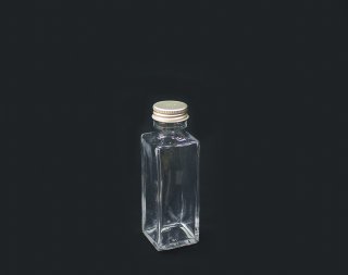 ハーバリウム用　細口ガラス瓶<br/>ミニ角柱型