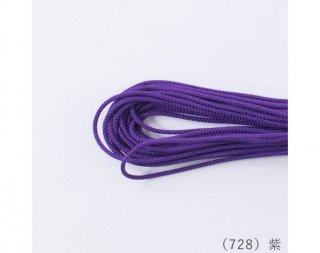 アジアンコード２．５ｍｍタイプ<br/>７２８　紫【ネコポス可】