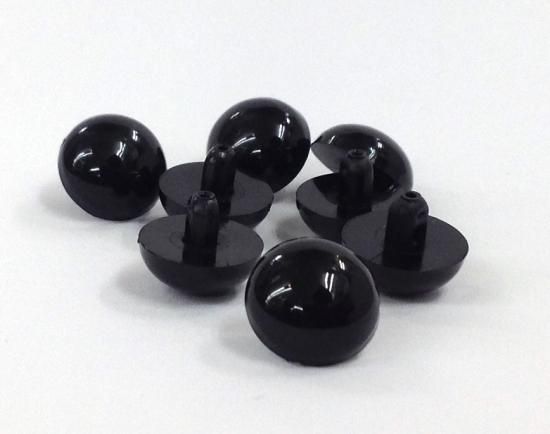 ⬛️アイマスク、ゴム★⬛️材料パーツ刺繍生地、ハンドメイド用ぬいぐるみの黒目ボタン C目(ボタン式)12mm 8ケ(黒)