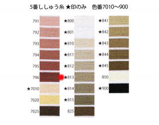 オリムパス刺繍糸<br />5番　/ 813【ネコポス可】