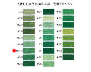 オリムパス刺繍糸<br />5番　/ 2445【ネコポス可】
