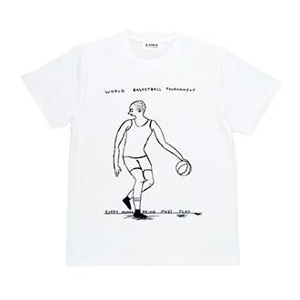 David Shrigley × NADiff Original T-shirt (WORLD BASKETBALL
