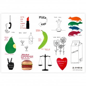 David Shrigley × NADiff Original Tattoo sticker タトゥ―シール - NADiff Online