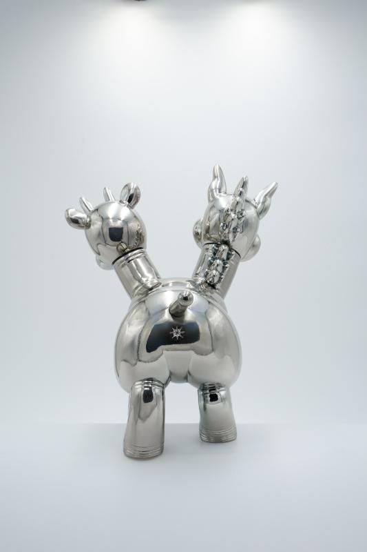 Kamerian. ソフビ ウマシカ_SILVER／Soft Vinyl Figure 