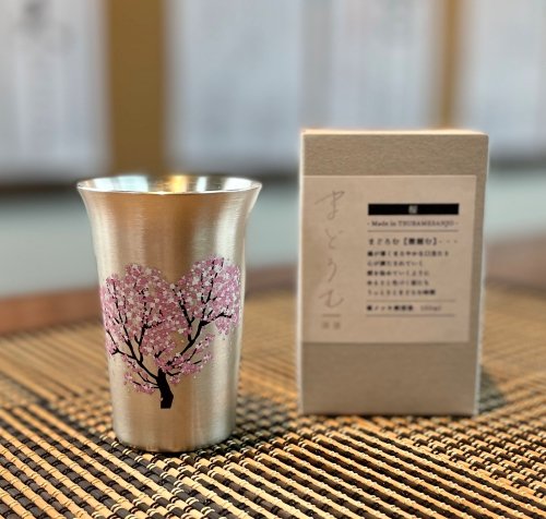まどろむ酒器〜桜〜温度で色づく銅錫製酒器