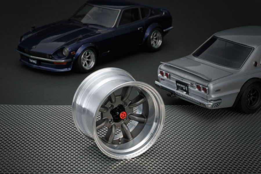 IG1075 1/6 RS Watanabe EIGHT SPORK Wheel Black / Silver ※センター