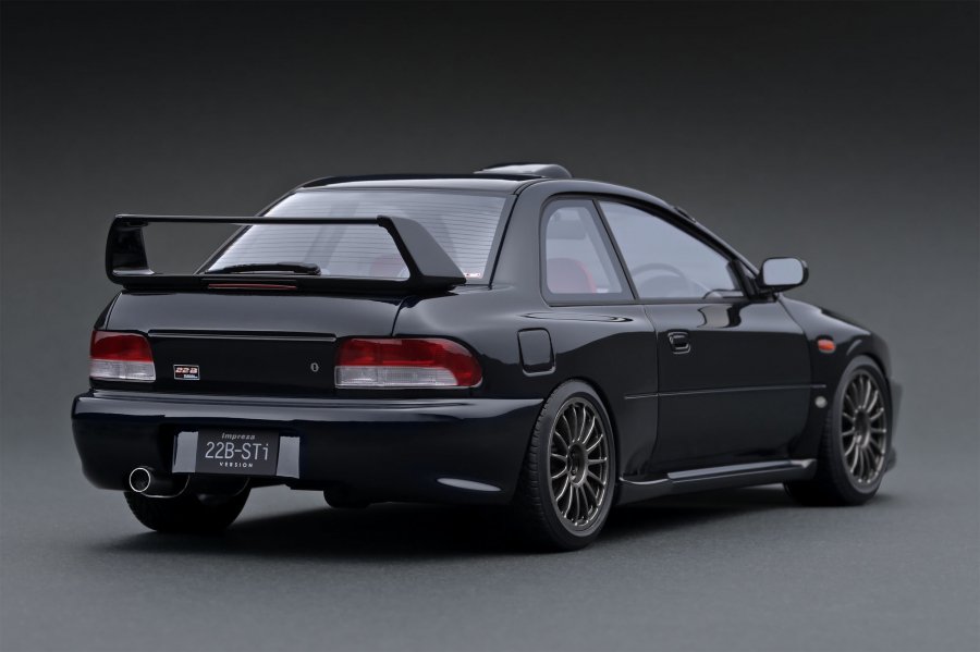 IG1640 1/18 SUBARU Impreza 22B-STi Version (GC8改) Black - ig-model