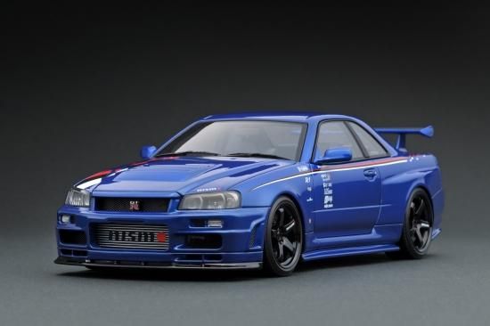 Ig17 1 18 Nismo R34 Gt R R Tune Bayside Blue Ig Model