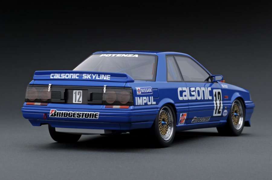 IG1724 1/18 CALSONIC Skyline (#12) 1989 JTC With Mr. Hoshino - ig 