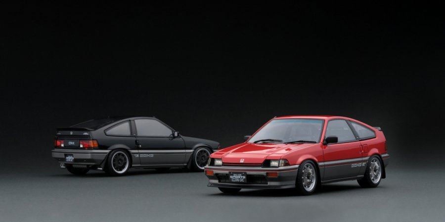 IG1627 1/18 Honda BALLADE SPORTS CR-X Si (E-AS) Red/Silver - ig-model