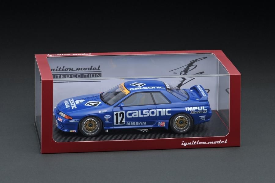 IG1727 1/18 CALSONIC SKYLINE #12 R32 GT-R 1990 JTC Debut Win - ig 