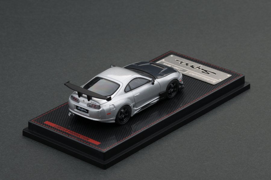 IG1861 1/64 Toyota Supra (JZA80) RZ Silver - ig-model