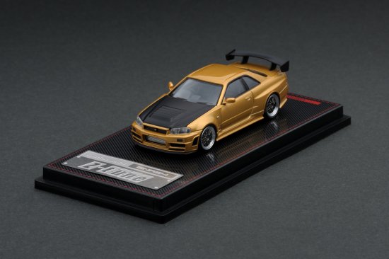 IG1875 1/64 Nismo R34 GT-R Z-tune Gold - ig-model