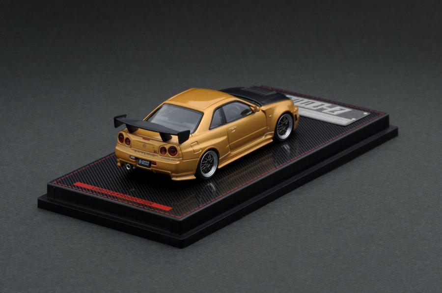 IG1875 1/64 Nismo R34 GT-R Z-tune Gold - ig-model