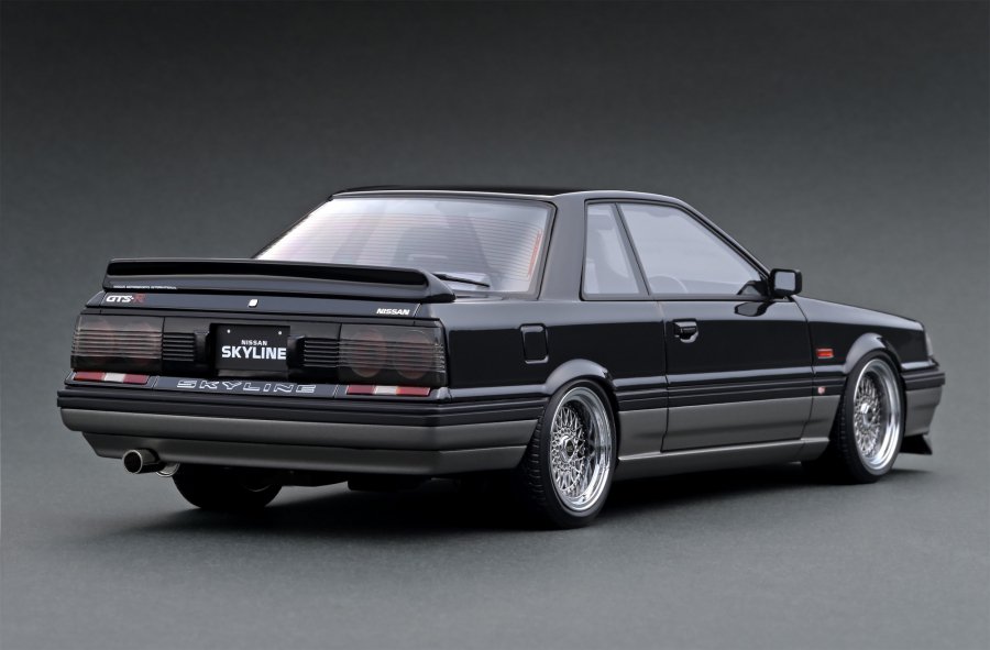 Ig2108 1 18 Nissan Skyline Gts R R31 Black Gunmetallic Ig Model