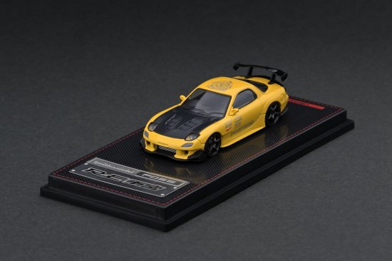 IG2064 1/64 Mazda RX-7 (FD3S) RE Amemiya Yellow - ig-model