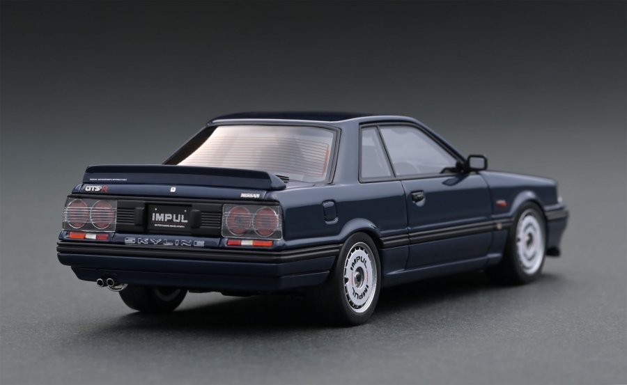 IG2087 1/43 Nissan Skyline GTS-R (R31) Blue Black With Mr. Hoshino