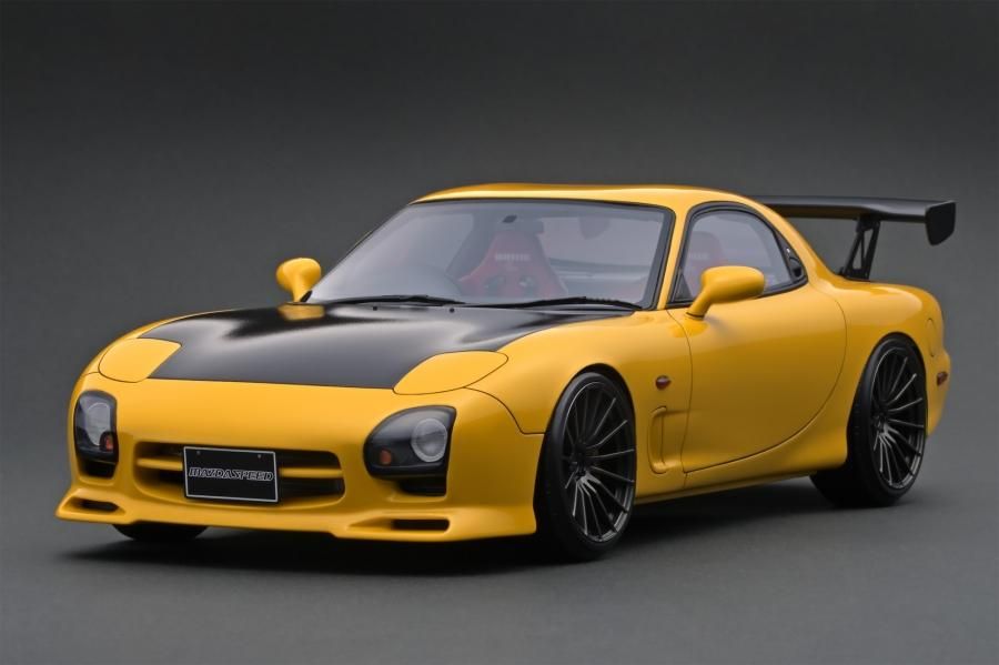 IG1838 1/12 Mazda RX-7 (FD3S) Mazda Speed Aspec Yellow With Engine