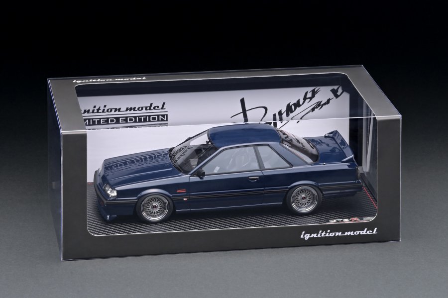 IG2110 1/18 Nissan Skyline GTS-R (R31） Blue Black - ig-model