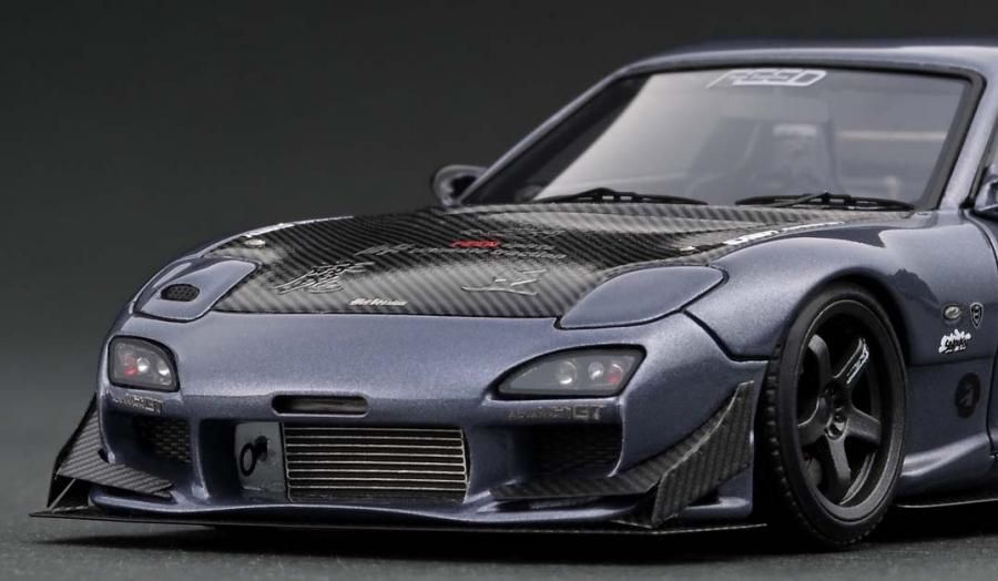 IG2182 1/43 FEED RX-7 (FD3S) 魔王 Gun Metallic - ig-model IG2182 1/43 FEED RX-7 (FD3S) 魔王 Gun Metallic - ig-model