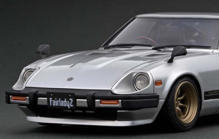 IG1968 1/18 Nissan Fairlady Z (S130) Silver - ig-model