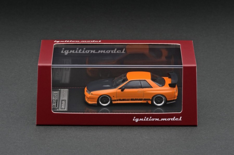 IG2397 1/64 TOP SECRET GT-R (VR32) Yellow Orange Metallic - ig-model