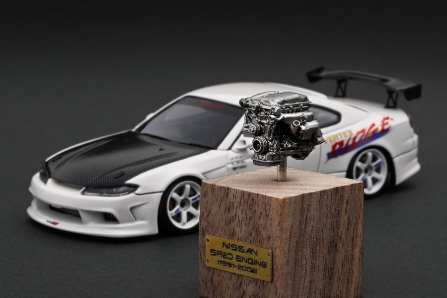 WEB限定モデル】IG2134 1/43 VERTEX S15 Silvia White With Engine