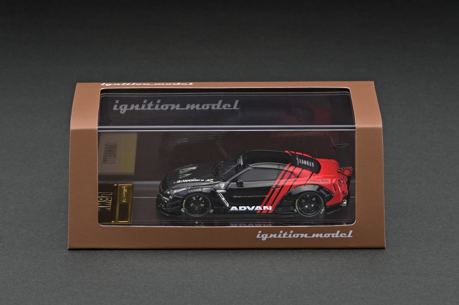 IG2371 1/64 LB-WORKS Nissan GT-R R35 type 2 Black /Red - ig-model