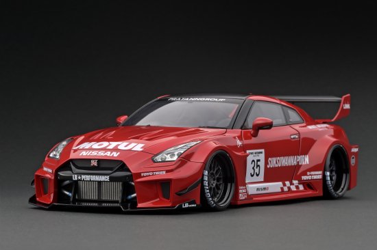 IG2444 1/18 LB-Silhouette WORKS GT Nissan 35GT-RR Red - ig-model