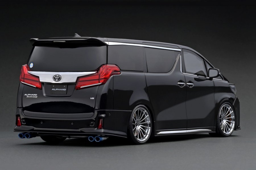 IG2430 1/18 Toyota Alphard (H30W) Executive Lounge S Black - ig-model