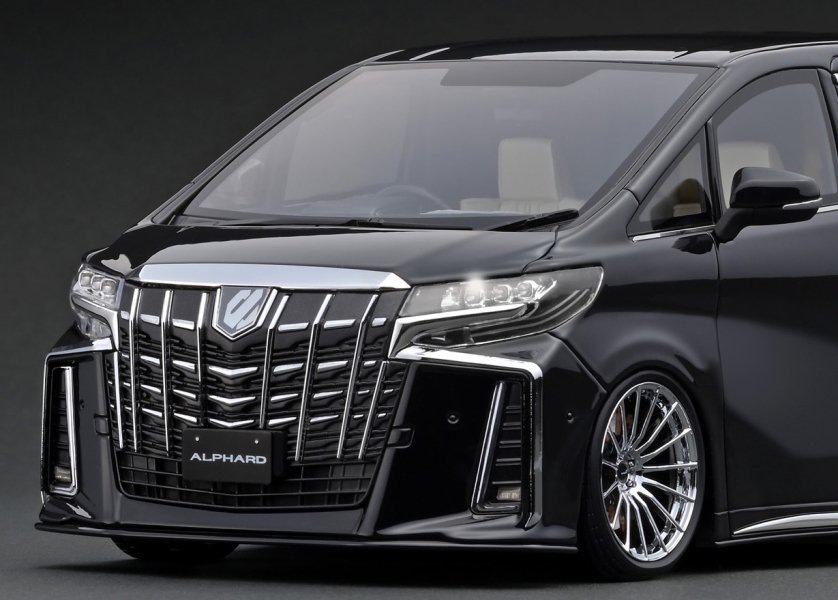 IG2430 1/18 Toyota Alphard (H30W) Executive Lounge S Black - ig-model