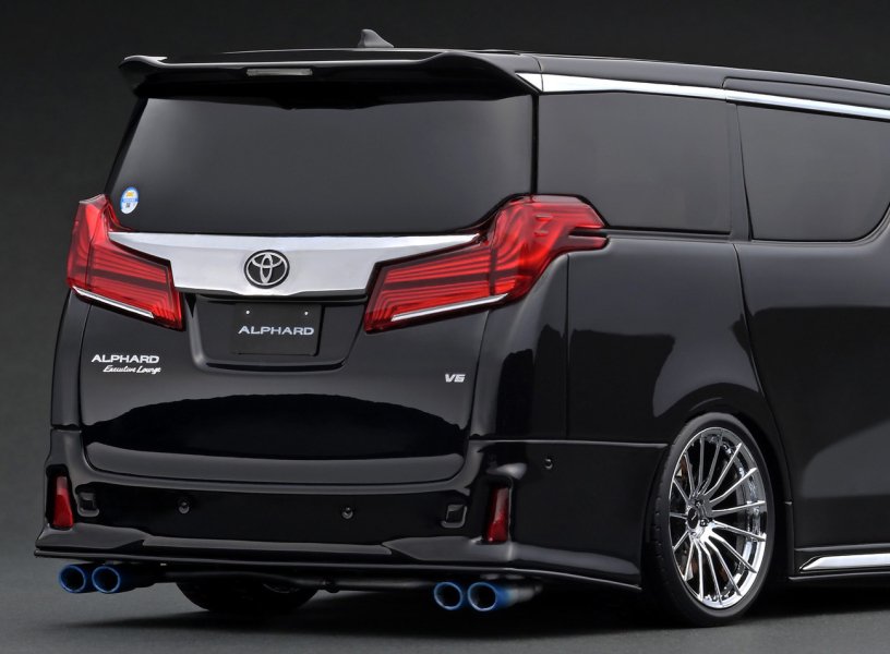 IG2430 1/18 Toyota Alphard (H30W) Executive Lounge S Black - ig-model