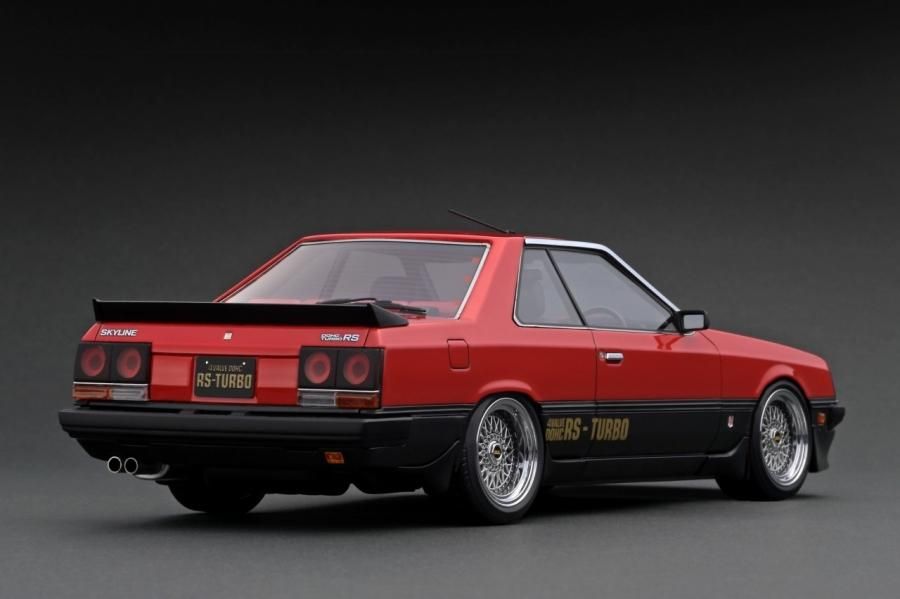 IG2349 1/18 Nissan Skyline 2000 RS-Turbo (R30) Red/Black - ig-model