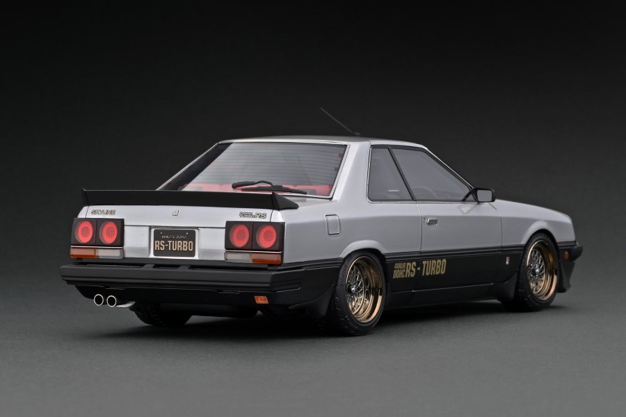 IG2350 1/18 Nissan Skyline 2000 RS-Turbo (R30) Silver/Black - ig-model