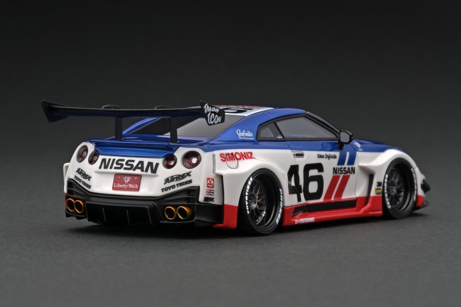 IG2549 1/43 LB-Silhouette WORKS GT Nissan 35GT-RR White/Blue/Red